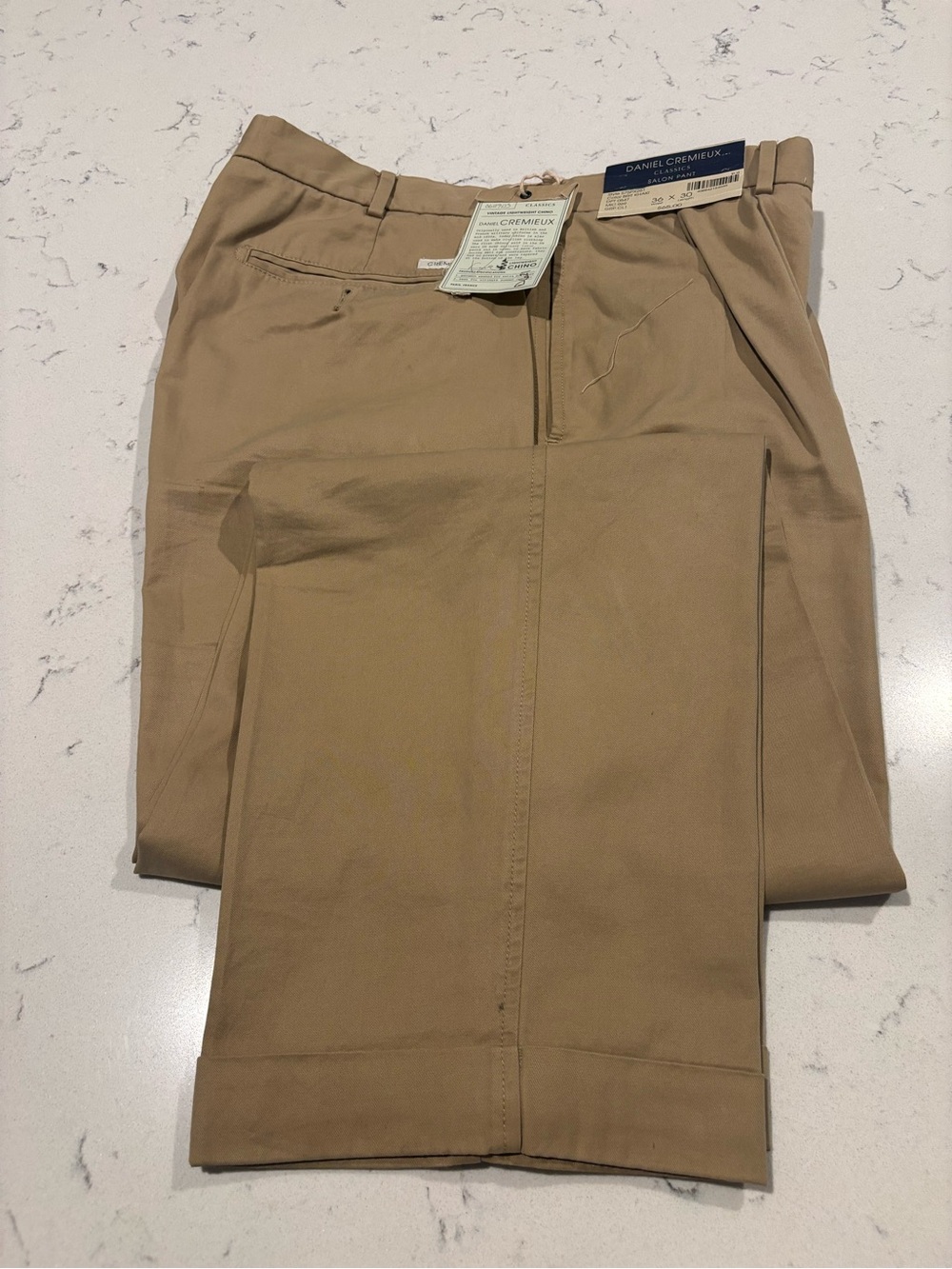 Daniel Cremieux Men's Tan Chino Pants